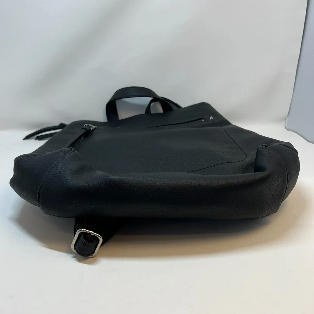 Steve Madden Black Backpack‎ Purse Excellent Condition 14.5